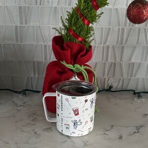 Starbucks x Roller Rabbit 12 oz Stainless Steel Mug with Lid New Limited